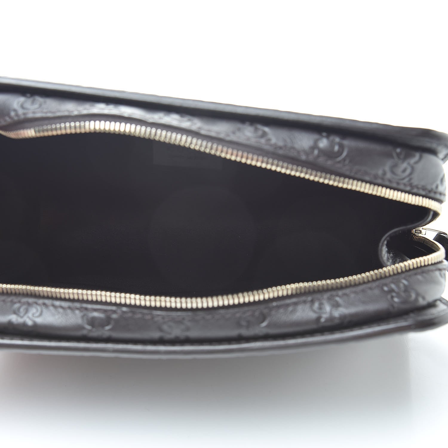 Gucci Guccissima Zip Clutch Dark Brown 5 of 7