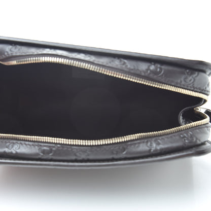 Gucci Guccissima Zip Clutch Dark Brown 5 of 7