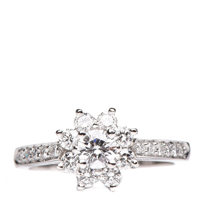 Tiffany Platinum Diamond Flora Ring 48 4.5 1 of 6