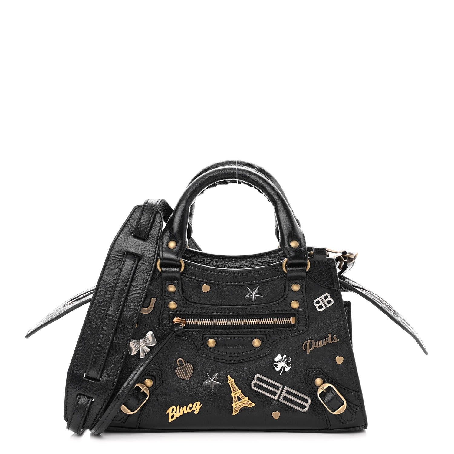 Balenciaga Agneau Neo Classic Hardware Pins Mini City Black 1 of 9