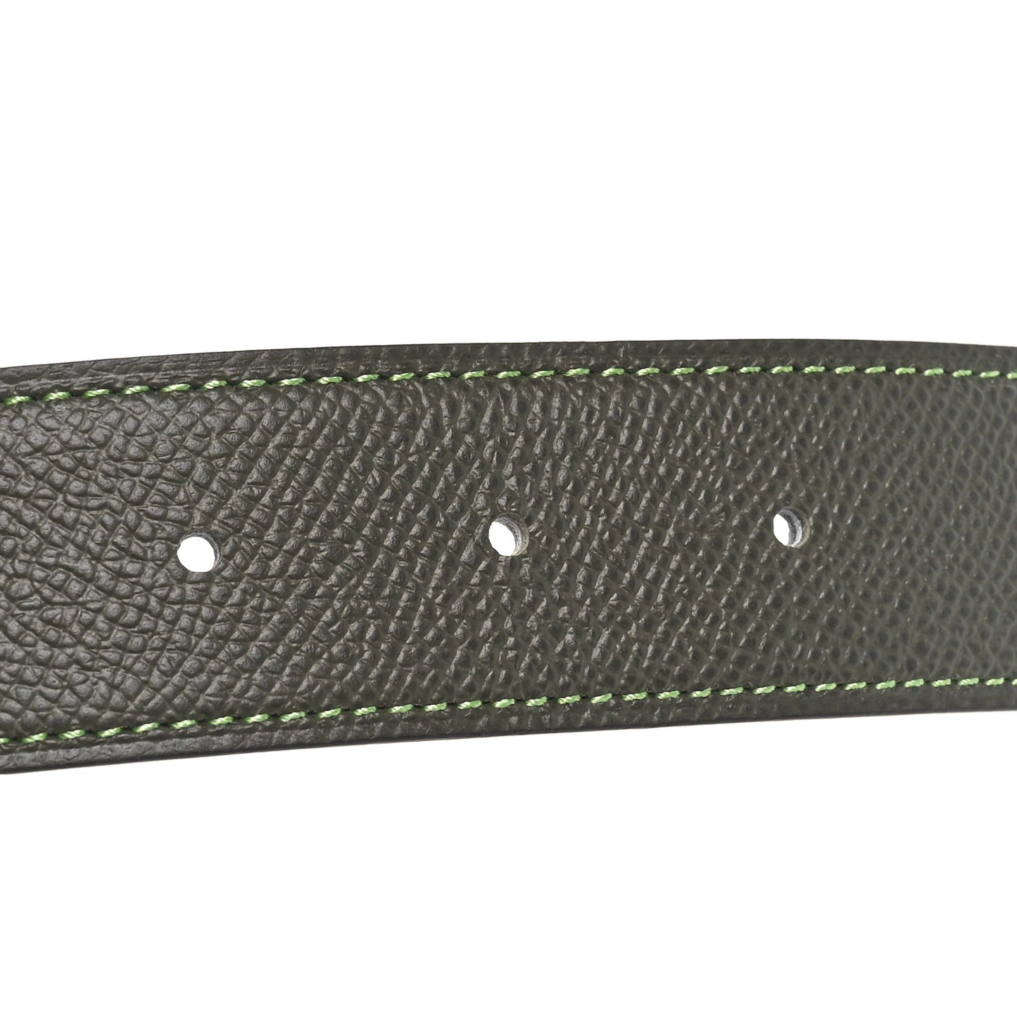 Epsom PVD Plated 32mm H Belt 80 Vert De Gris Vert Amande