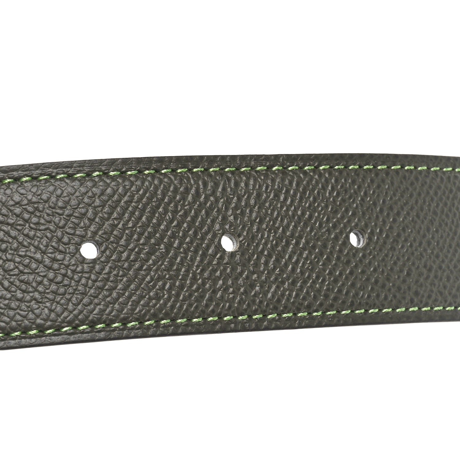 Hermes Epsom PVD Plated 32mm H Belt 80 Vert De Gris Vert Amande 5 of 5