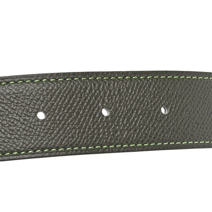 Hermes Epsom PVD Plated 32mm H Belt 80 Vert De Gris Vert Amande 5 of 5