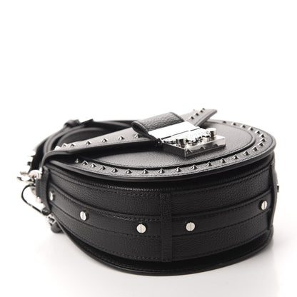 MCM Calfskin Mini Patricia Studded Crossbody Bag Black 4 of 10