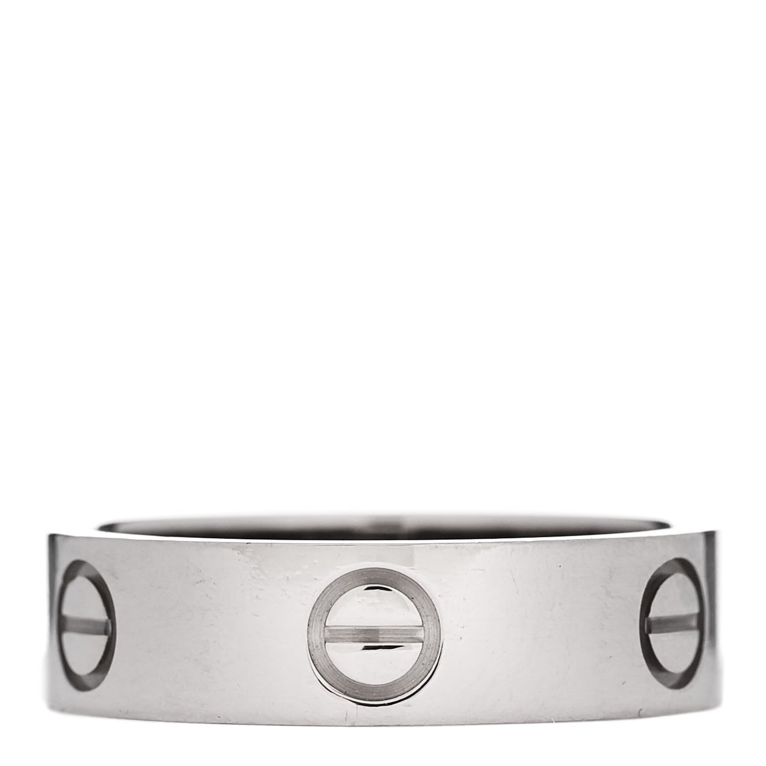 Cartier 18K White Gold 5.5mm LOVE Ring 57 8 3 of 5