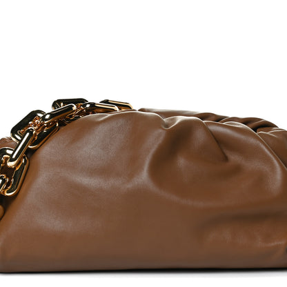 Bottega Veneta Calfskin The Pouch Chain Teak 7 of 10