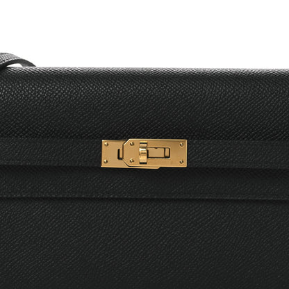 Hermes Epsom Kelly Wallet To Go Black 8 of 13