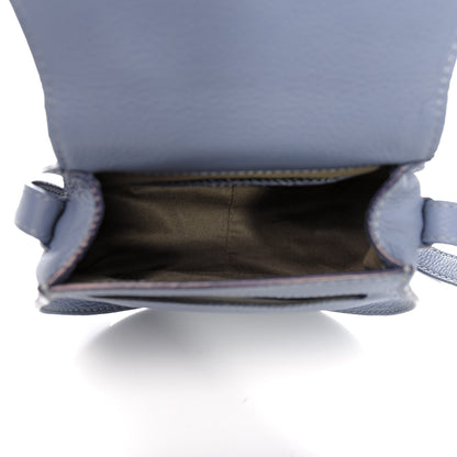 Chloe Calfskin Mini Marcie Round Crossbody Bag Street Blue 5 of 12