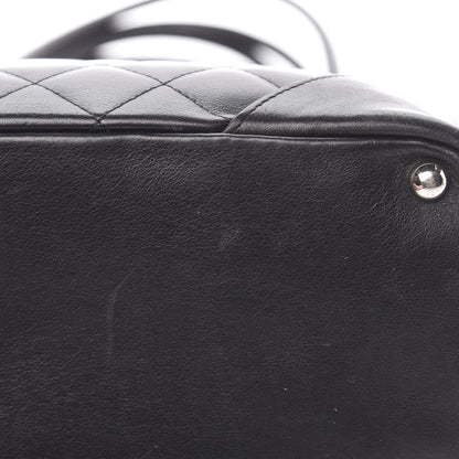 Chanel Calfskin Quilted Medium Cambon Tote Black White 11 of 12