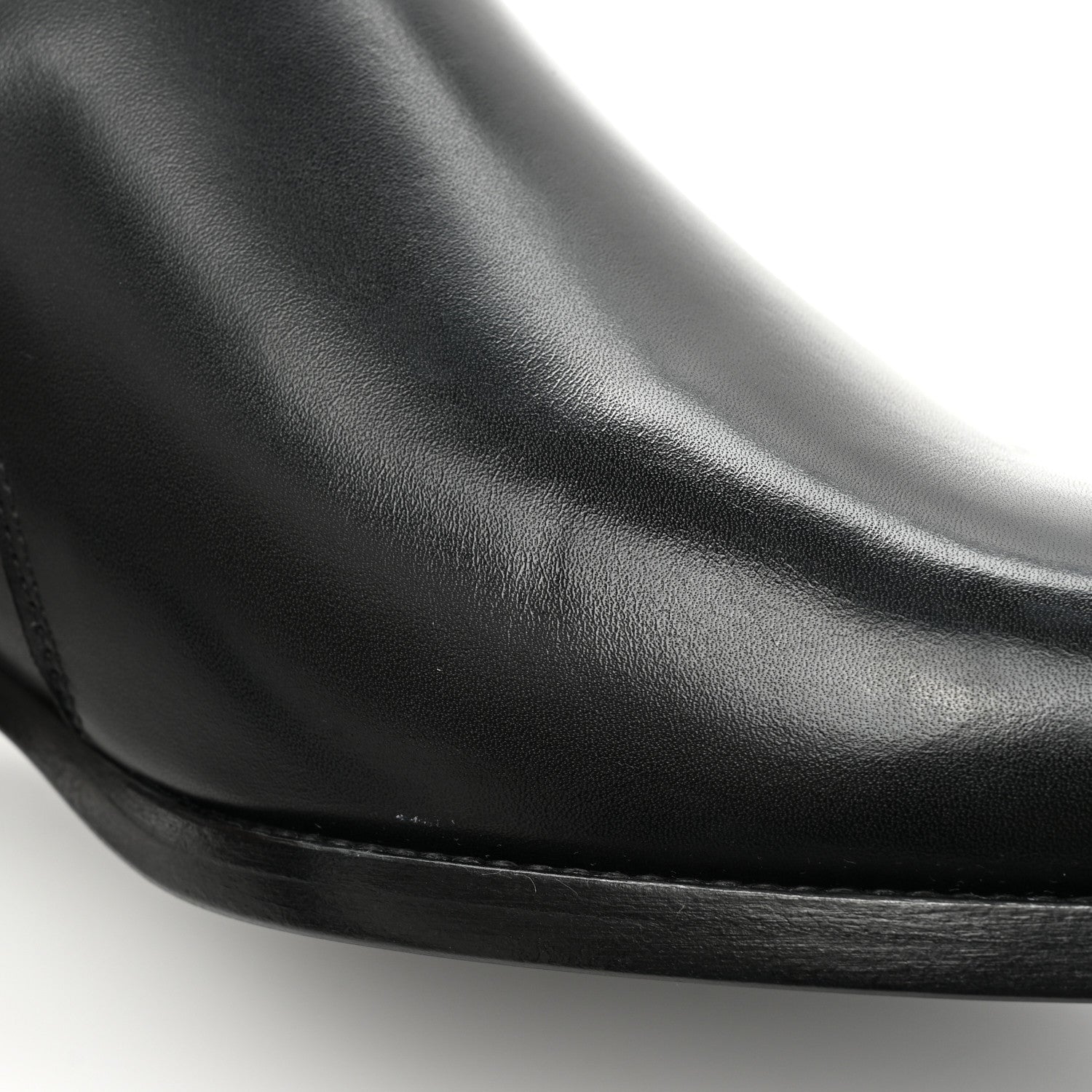 Saint Laurent Calfskin Wyatt 30 Jodhpur Boots 42 Black 10 of 15