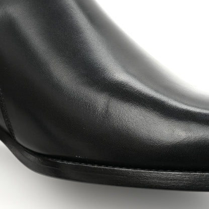 Saint Laurent Calfskin Wyatt 30 Jodhpur Boots 42 Black 10 of 15