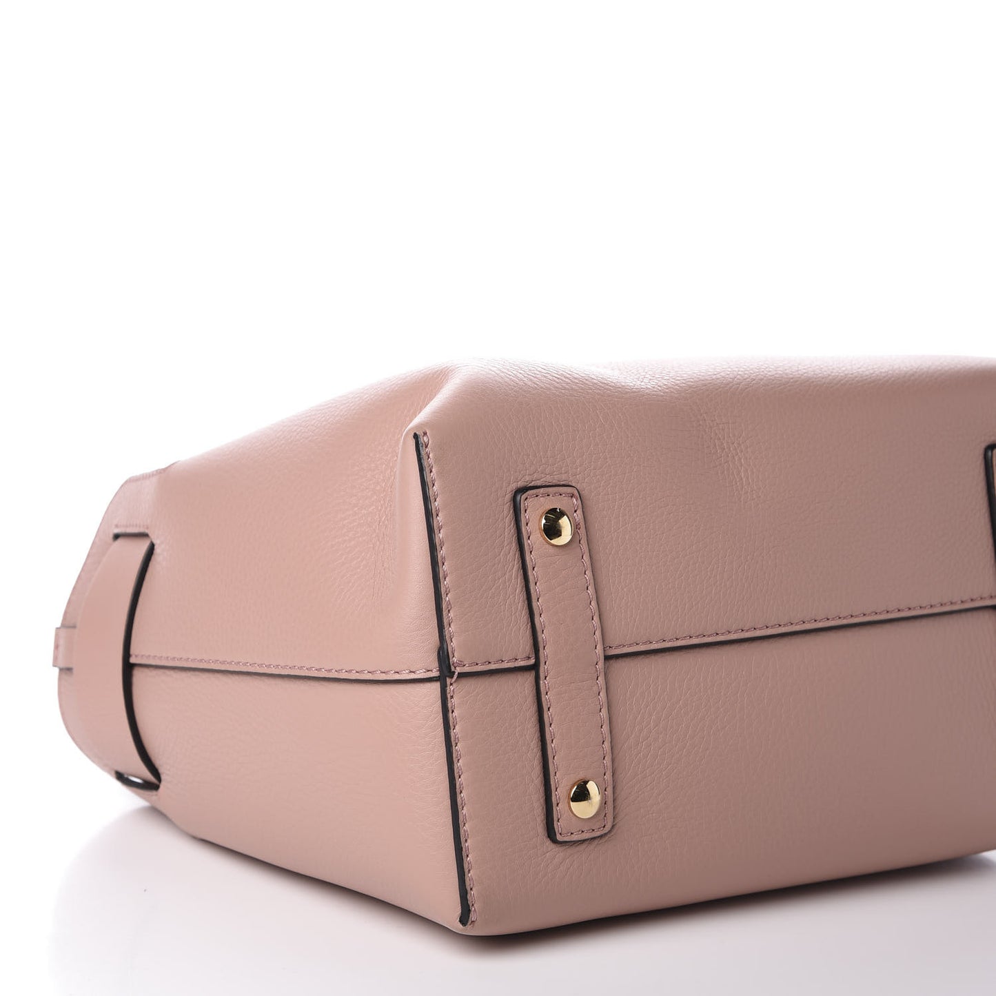 Soft Grain Calfskin Medium Belt Bag Ash Rose