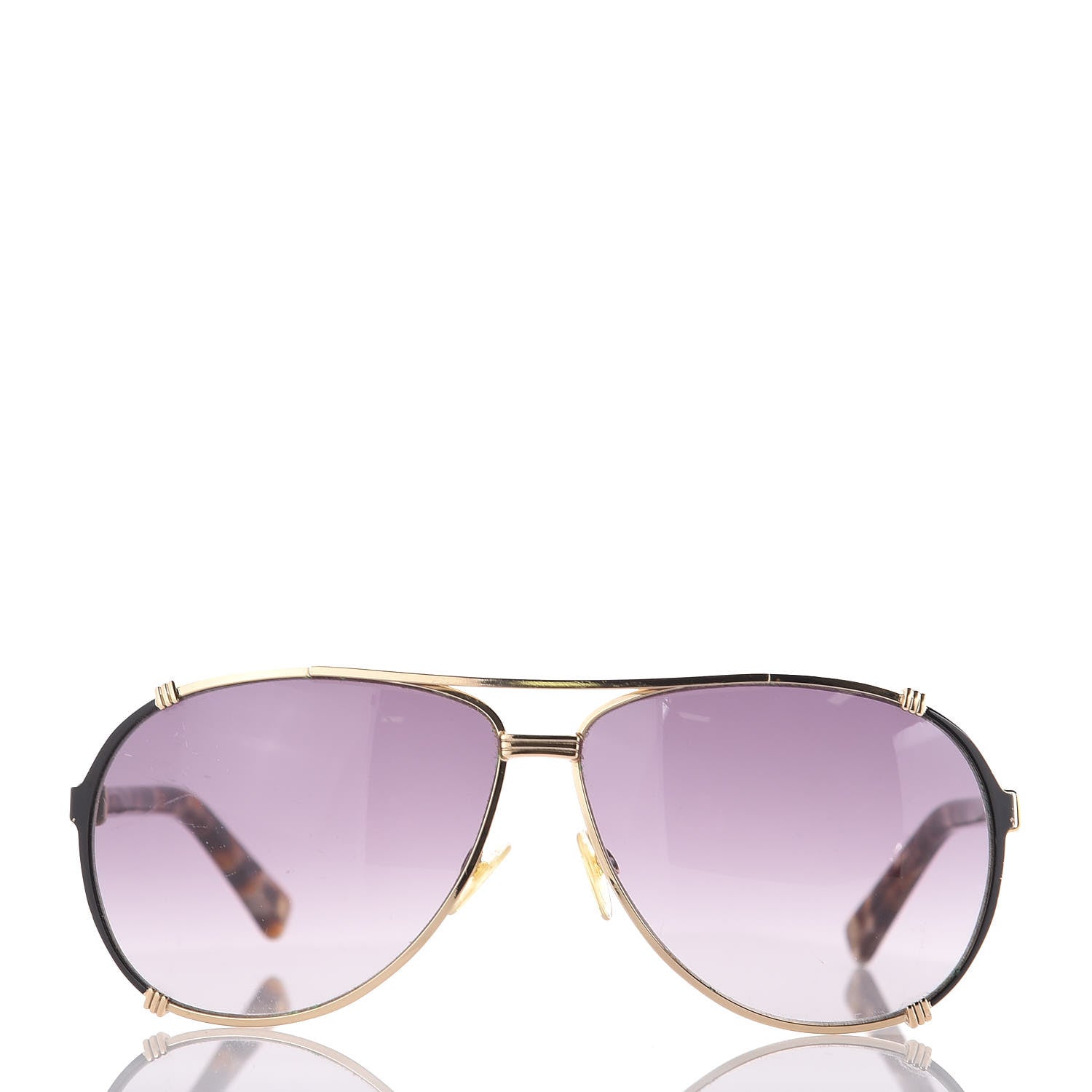 Christian Dior Chicago 2 Aviator Sunglasses Gold Grey 3 of 7