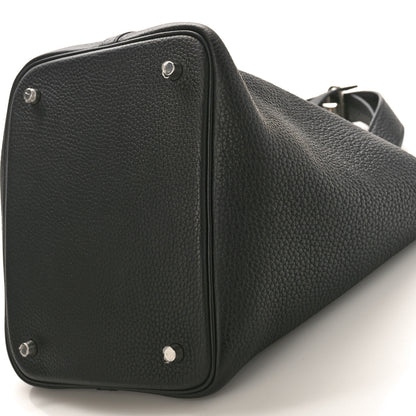 Hermes Taurillon Clemence Picotin Lock 22 MM Black 10 of 11