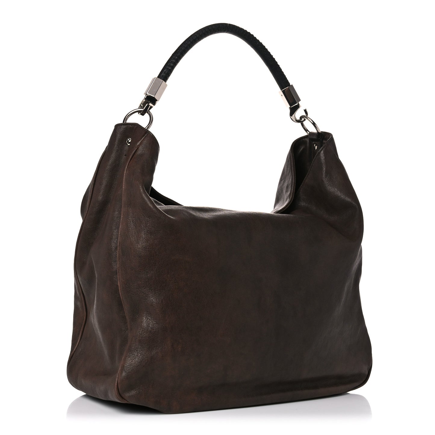 Sheepskin Large Roady Hobo Dark Brown