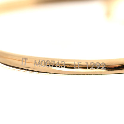 Louis Vuitton LV Eclipse Hoop Earrings Gold 4 of 5