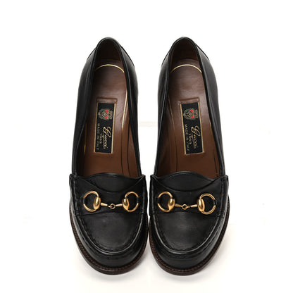 Gucci Calfskin Horsebit Alyssa Pumps 39 Black 5 of 11