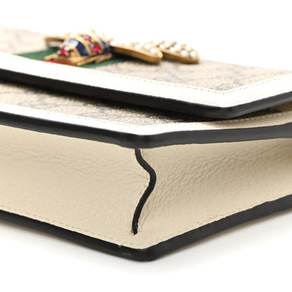 Gucci GG Supreme Monogram Web Queen Margaret Chain Wallet White 8 of 8