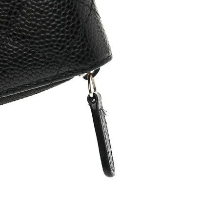 Chanel Caviar Quilted Zip Coin Purse Black 8 of 8