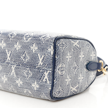 Louis Vuitton Monoglam Speedy Bandouliere 20 Blue 9 of 9