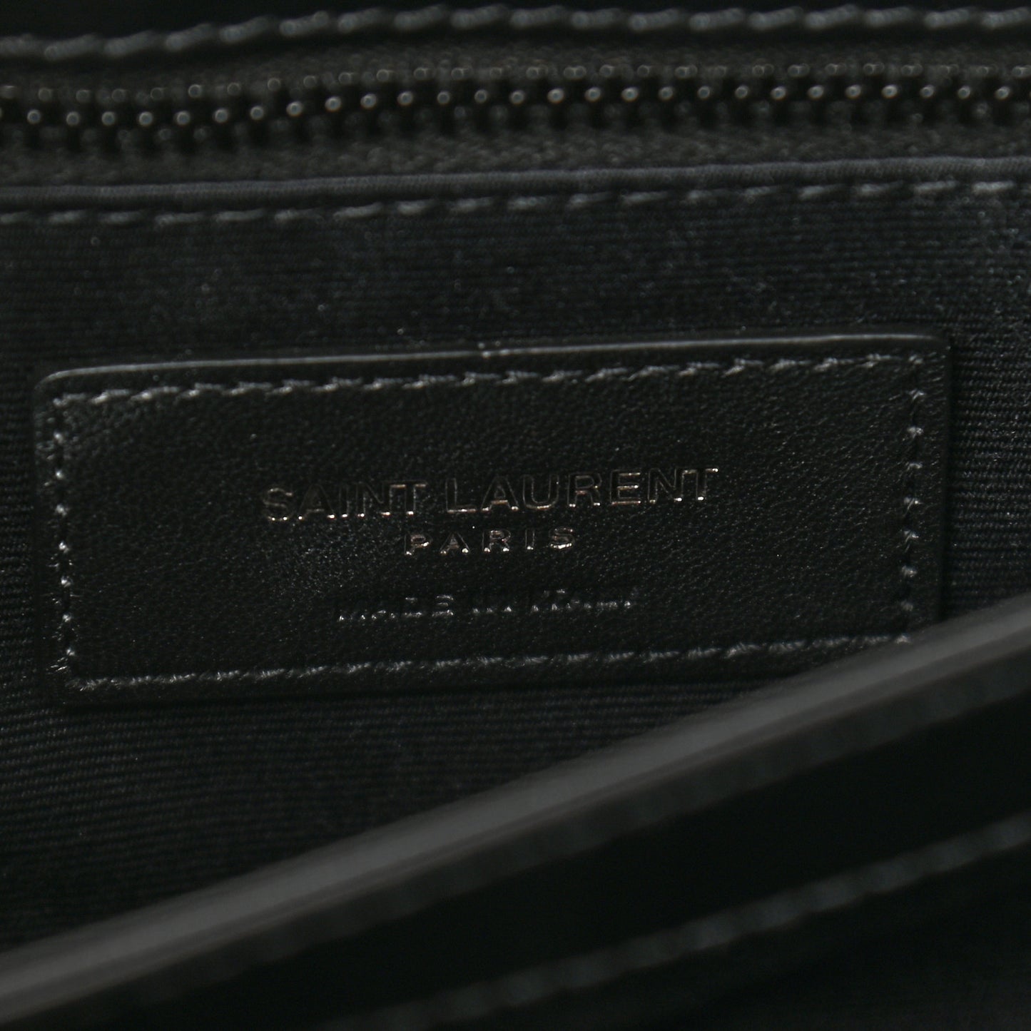 Calfskin Y Quilted Monogram Toy Loulou Crossbody Bag Black