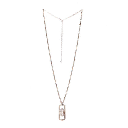 Bulgari 18K Rose Gold Diamond Parentesi Necklace 3 of 6