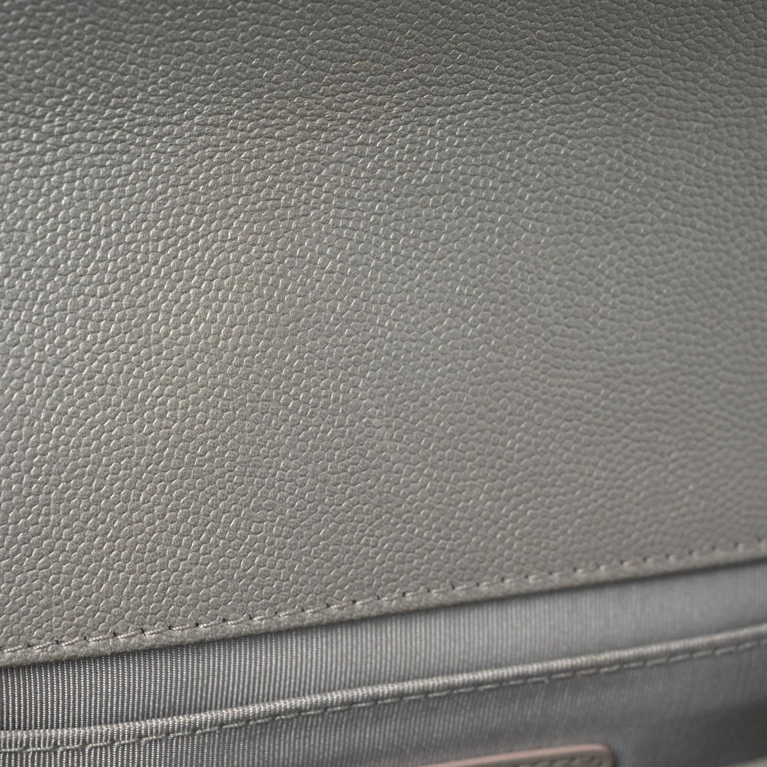 Chanel Metallic Caviar Quilted Medium Boy Flap Silver 14 of 15