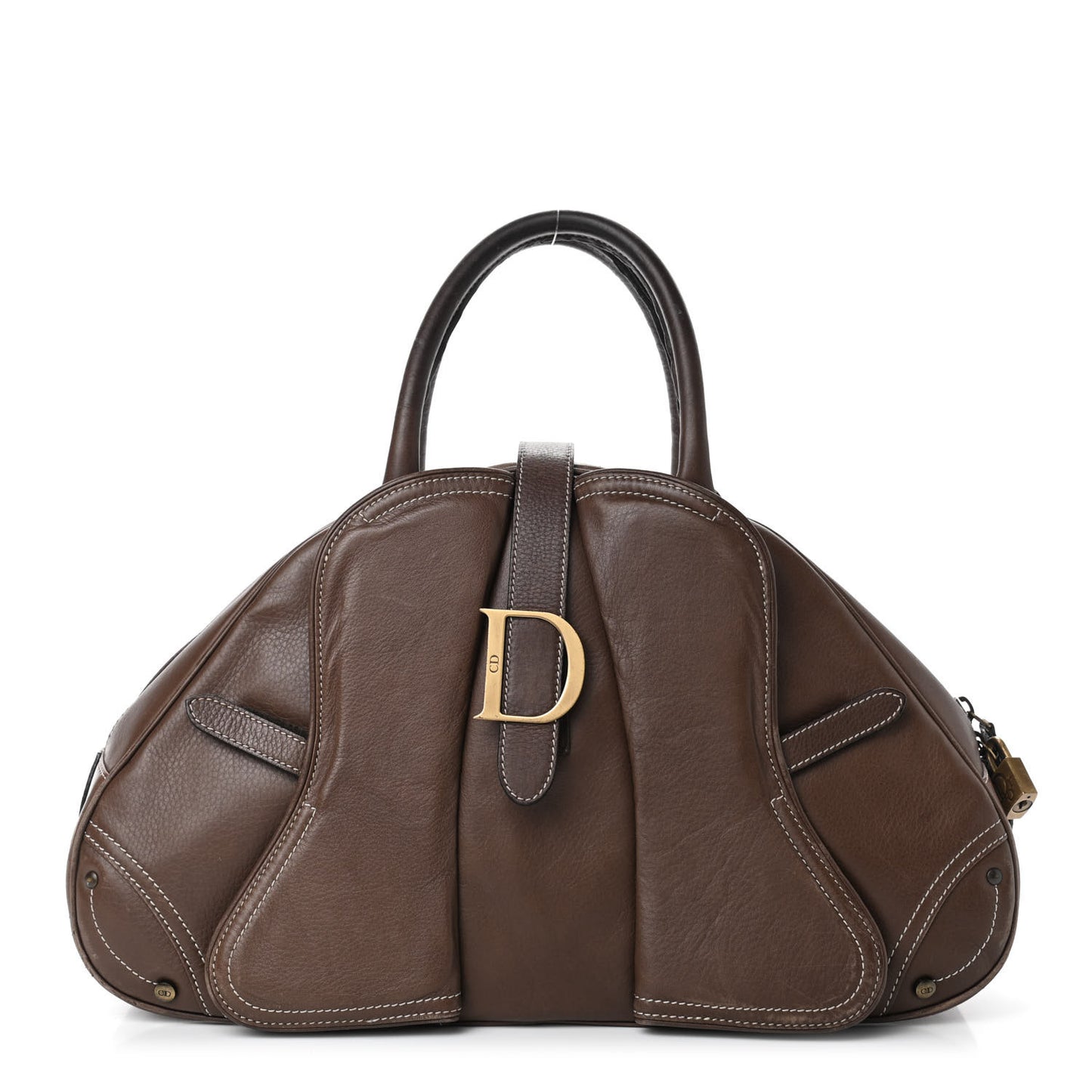 Calfskin Saddle Bowler Brown