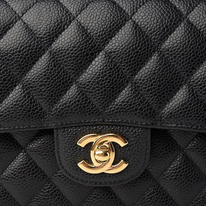 Chanel Caviar Quilted Small Double Flap Black 9 of 10