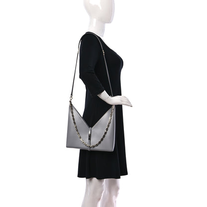 Givenchy Box Calfskin Small Cut Out Shoulder Bag Cloud Grey 1 of 9