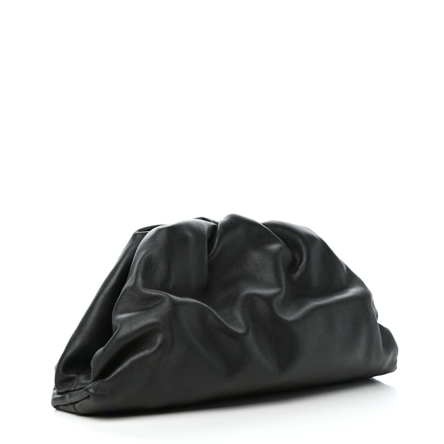 Smooth Butter Calf The Pouch Oversized Clutch Black