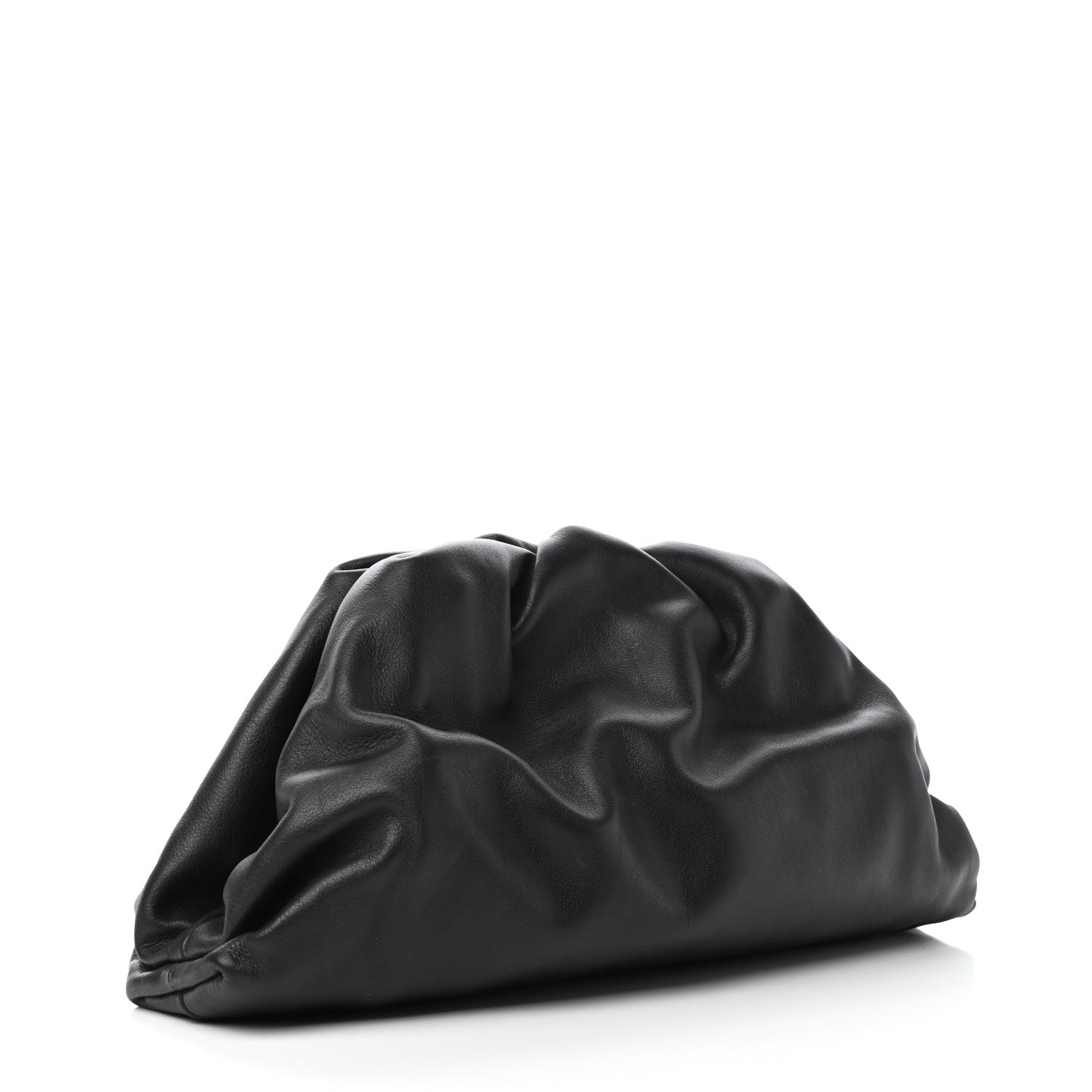 Bottega Veneta Smooth Butter Calf The Pouch Oversized Clutch Black 3 of 9