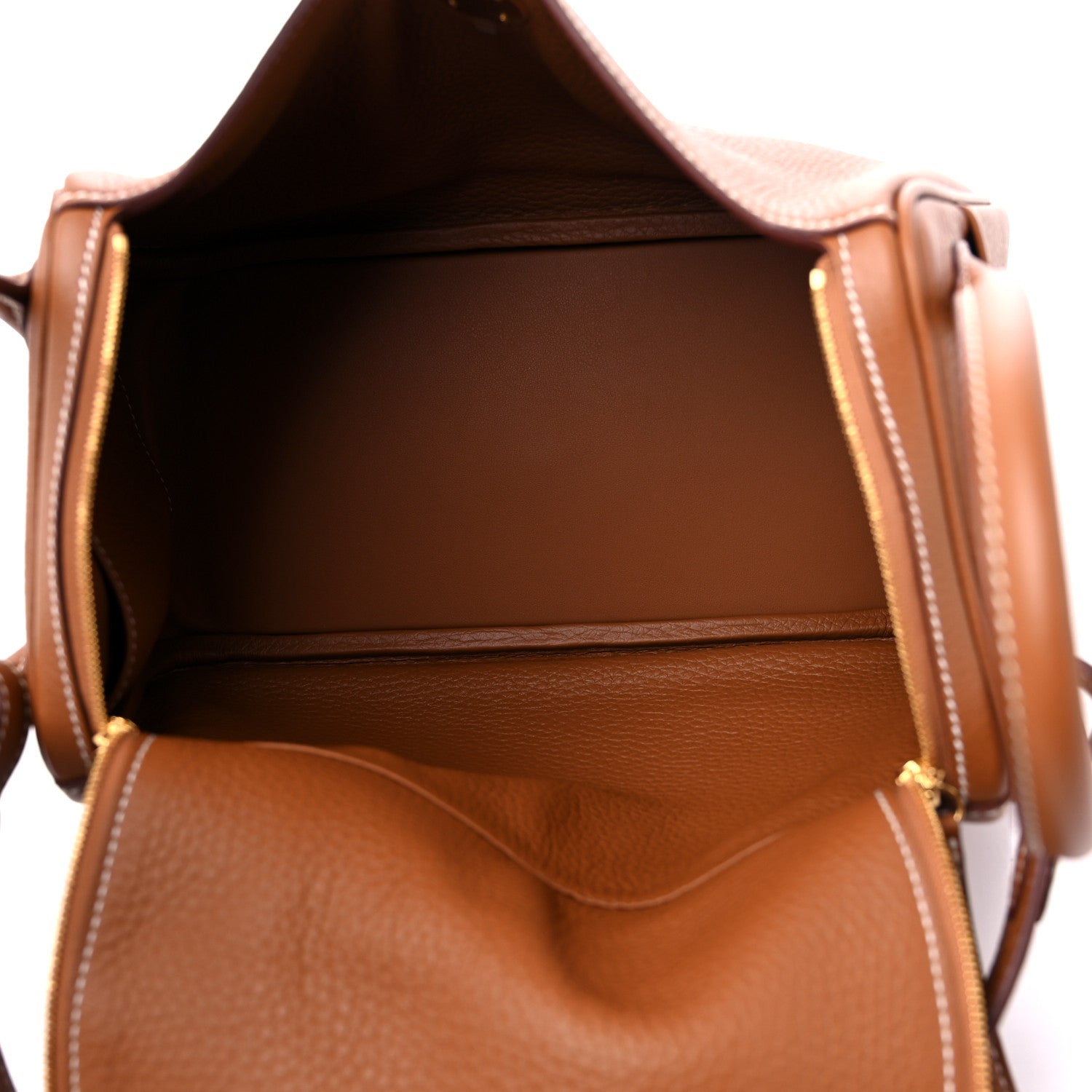 Hermes Taurillon Clemence Lindy 26 Gold 5 of 9