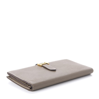 Hermes Epsom Bearn Gusset Wallet Etoupe 4 of 9