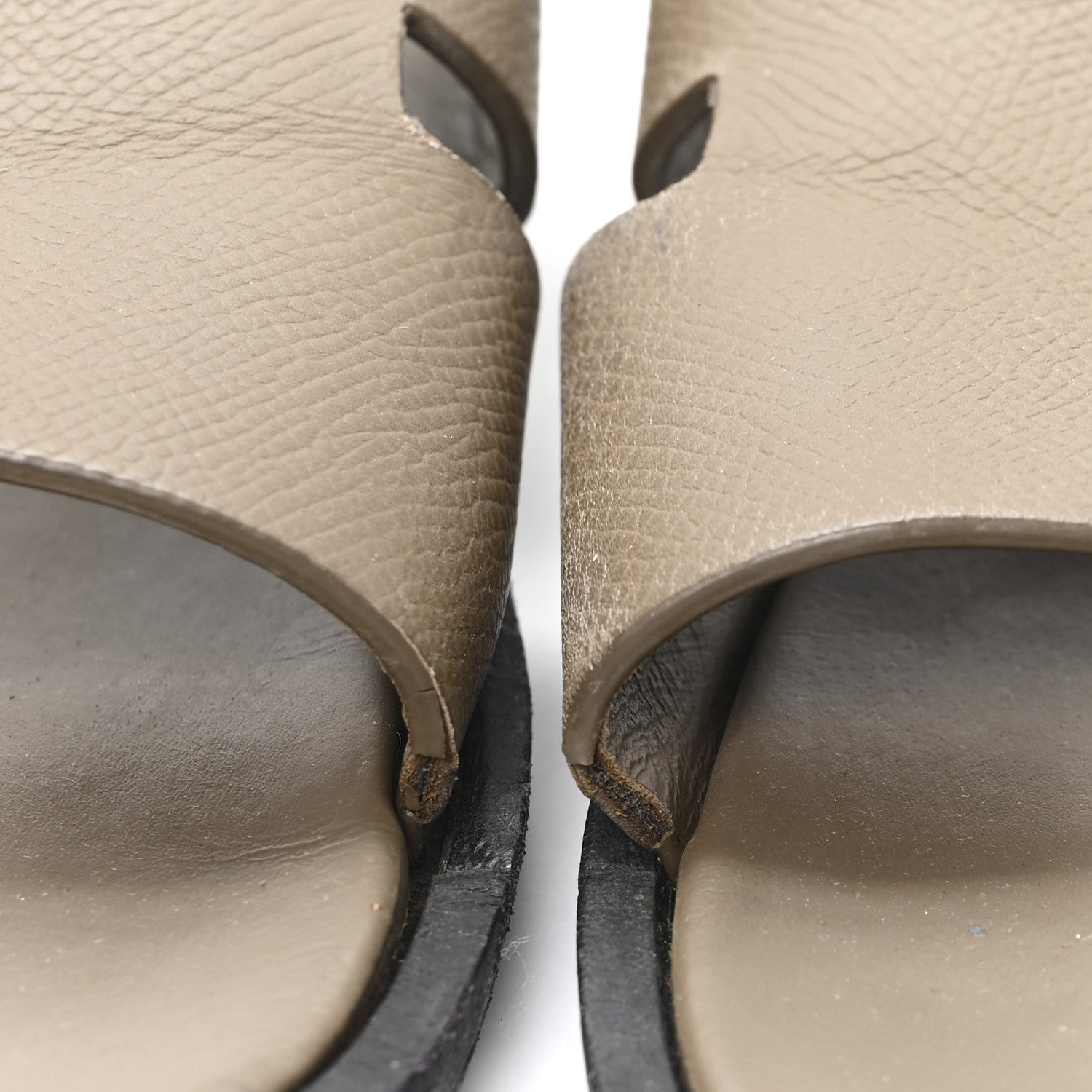 Hermes Epsom Mens Izmir Sandals 42 Etoupe 9 of 9
