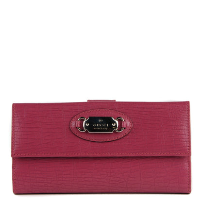 Gucci Calfskin Continental Flap Wallet Pink 1 of 6