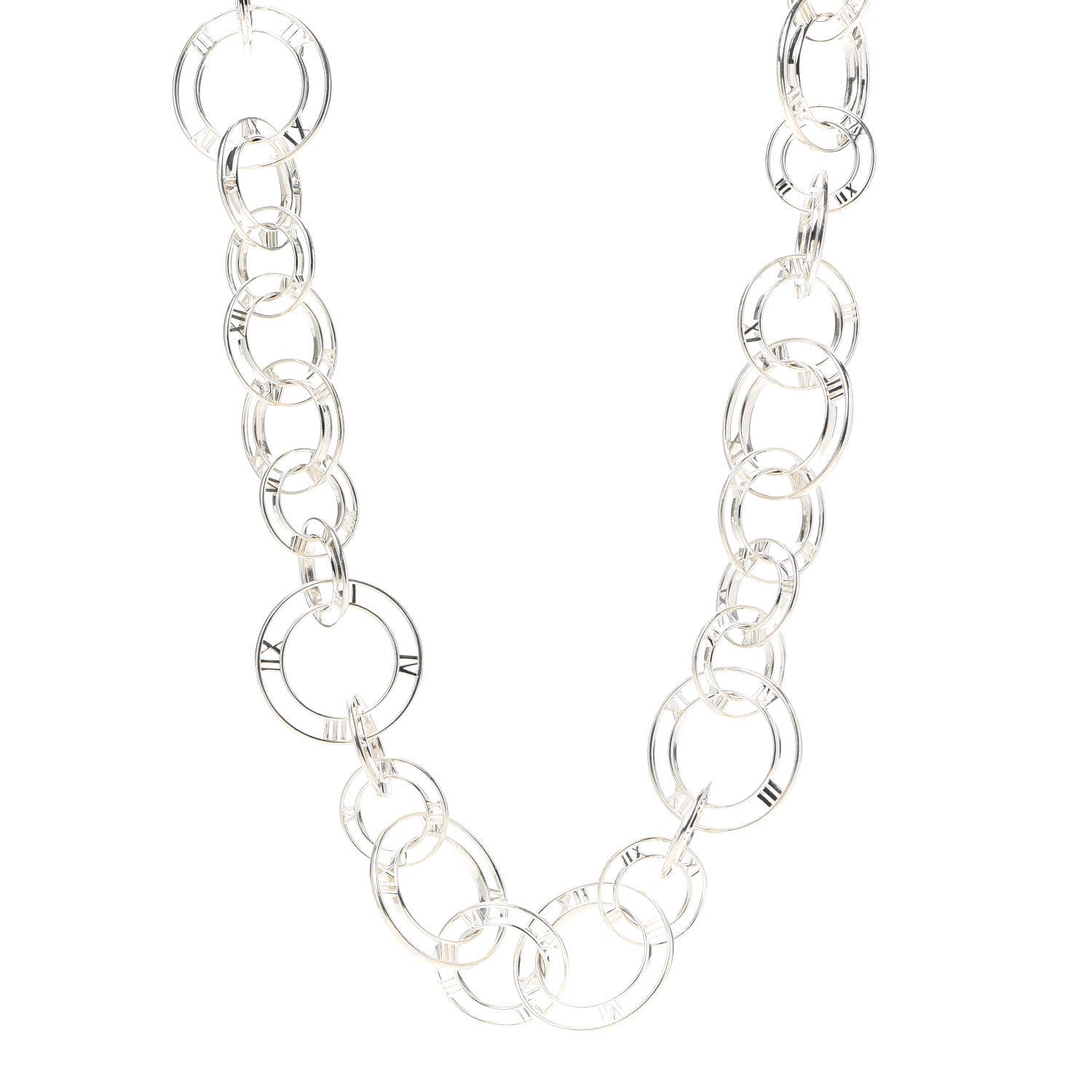 Tiffany Sterling Silver Atlas Link Necklace 1 of 5