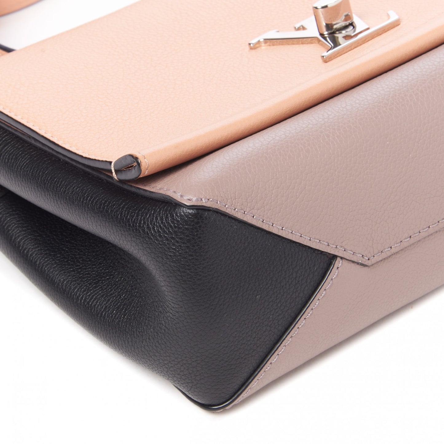 Calfskin Lockme II Chain Bag BB Venus Pink Black Magnolia