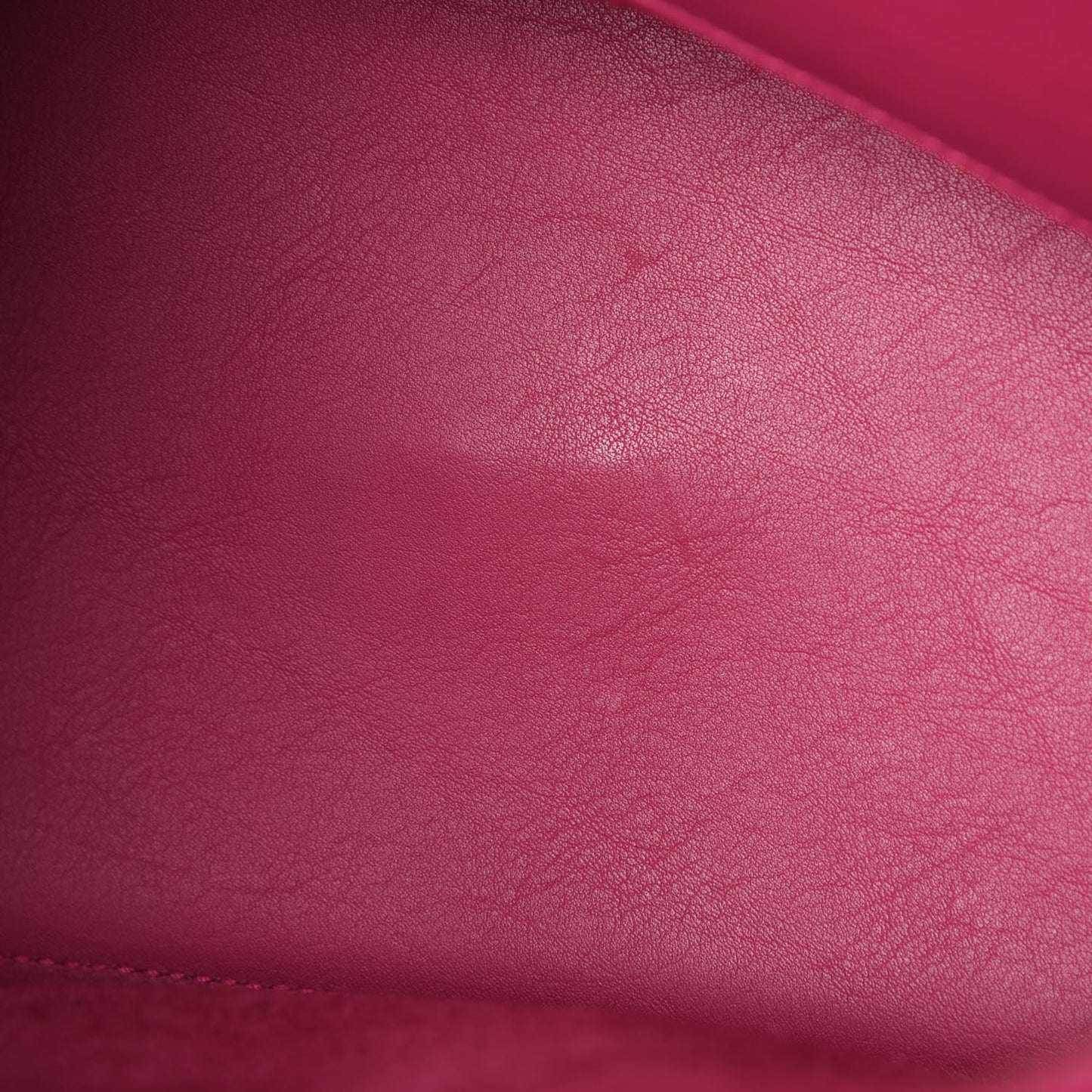 Calfskin Small Classic Y Cabas Fuchsia