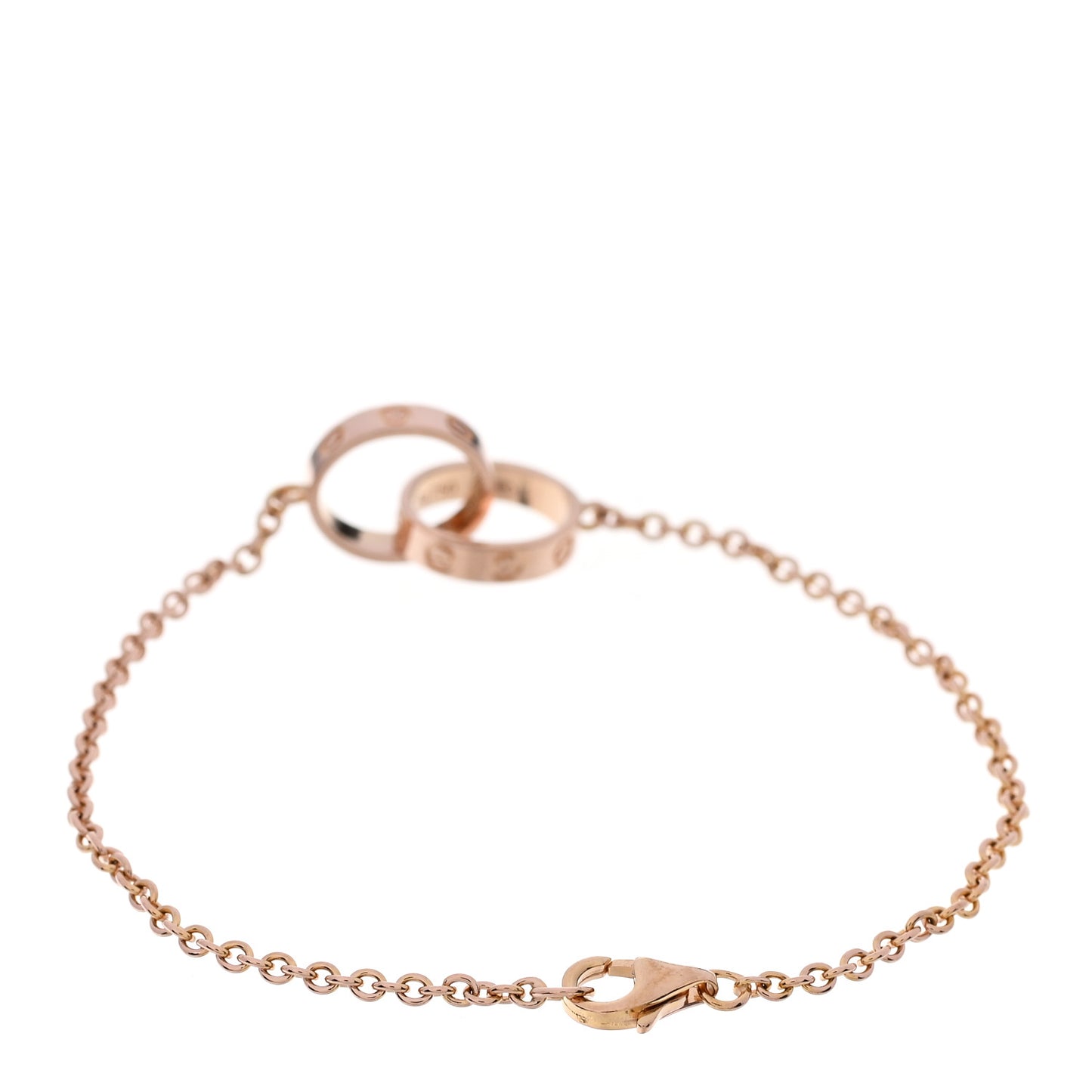 18K Pink Gold Interlocking LOVE Bracelet