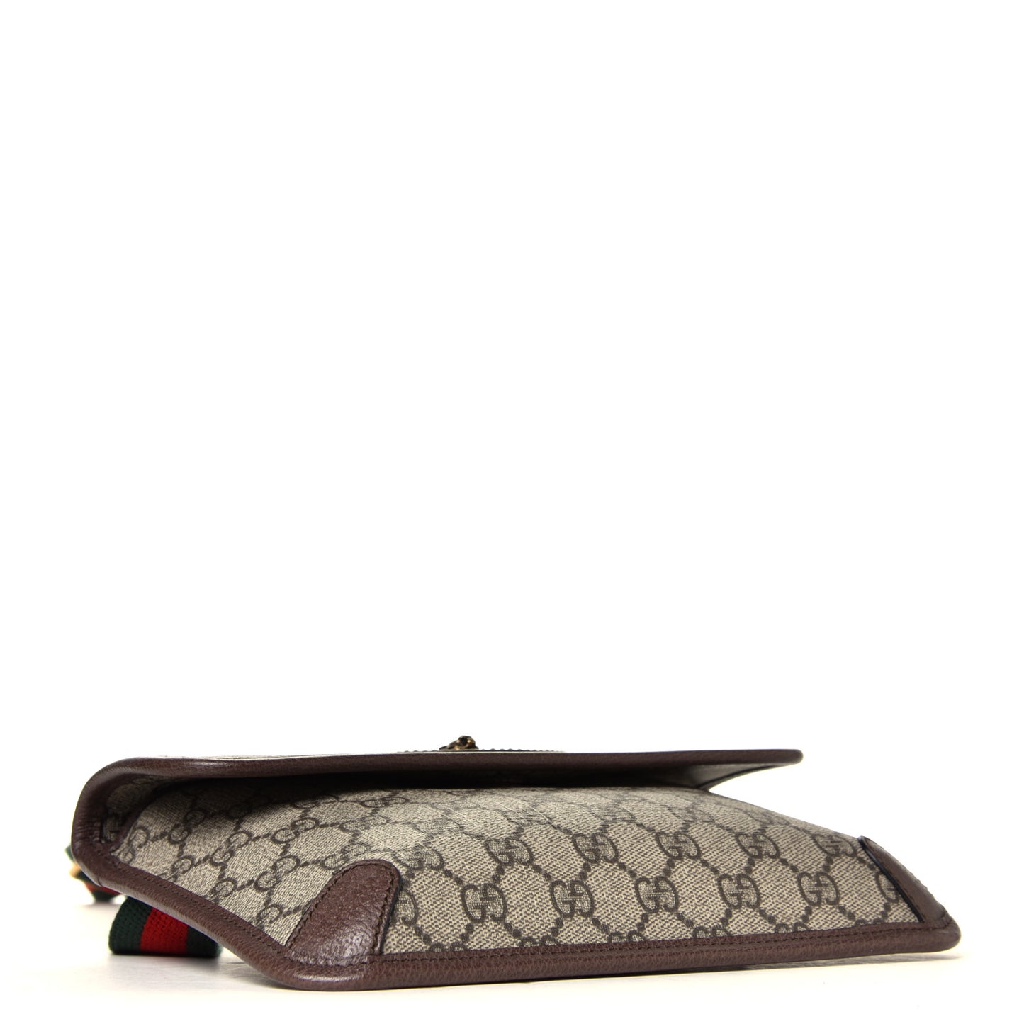GG Supreme Monogram Neo Vintage Web Belt Bag Brown
