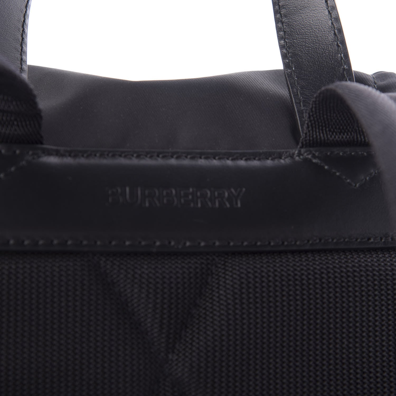 Burberry Nylon Logo Print Medium Rucksack Backpack Black 9 of 10