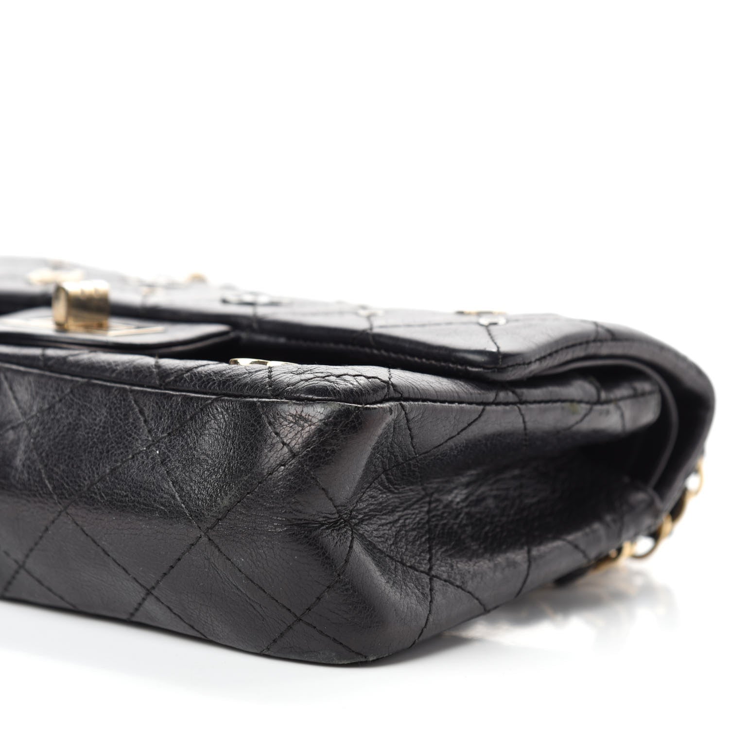 Chanel Calfskin CC Punk 2.55 Reissue 224 Flap Black 7 of 15