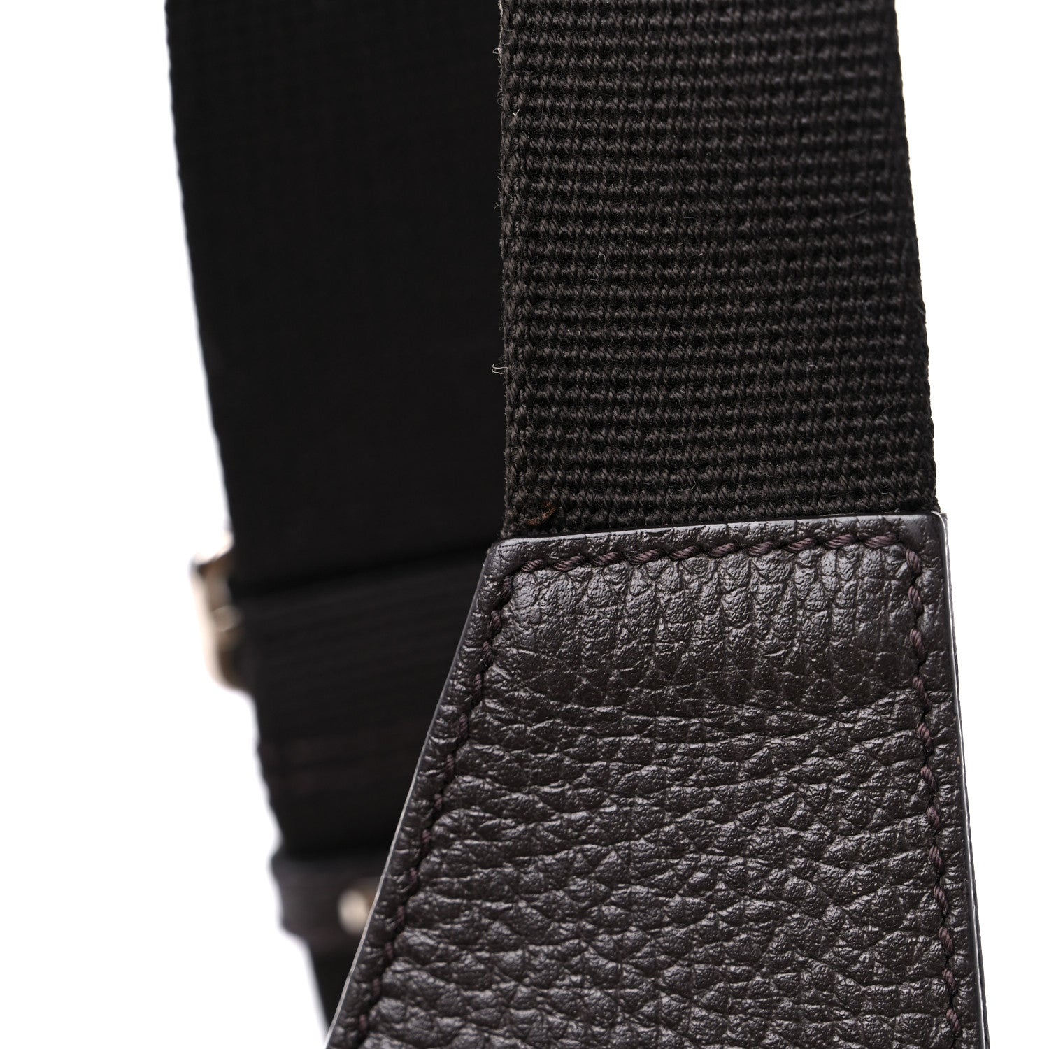 Gucci Monogram Dollar Calfskin Belt Bag Beige Ebony Testa di Moro Marrone Scuro 16 of 17
