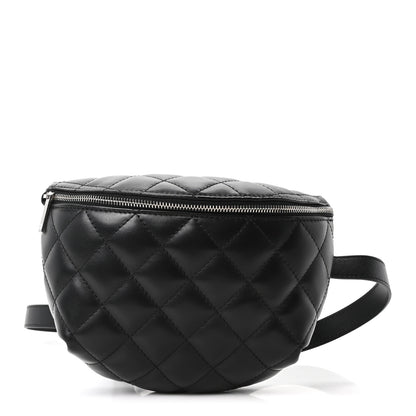 Chanel Calfskin Quilted Uniform Waist Belt Bag Black 1 of 10