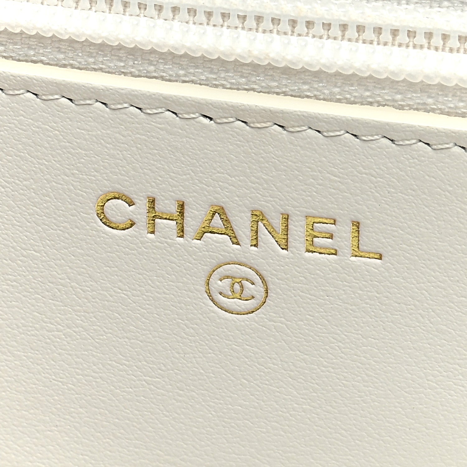 Chanel Caviar Quilted Boy Wallet On Chain WOC White 7 of 13