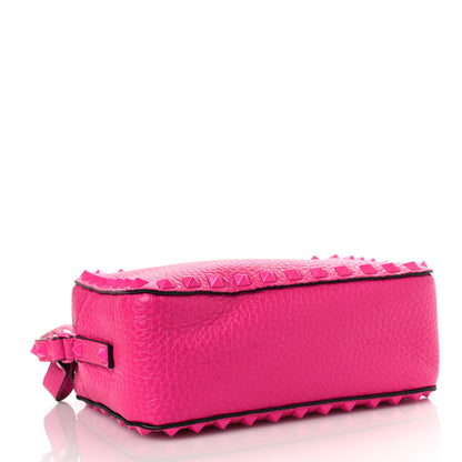 Valentino Garavani Pebbled Calfskin Monochrome Rockstud Camera Crossbody Bag Pink PP 4 of 8