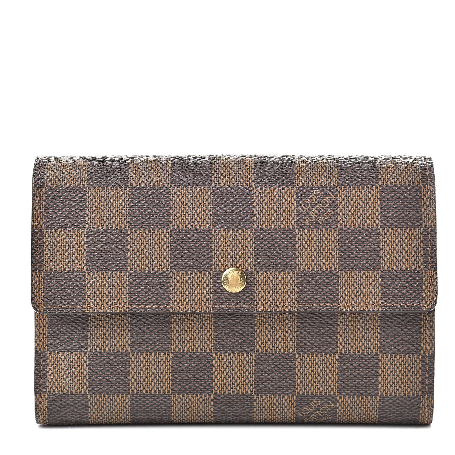 Louis Vuitton Damier Ebene Porte Tresor Etui Papier Wallet 1 of 13