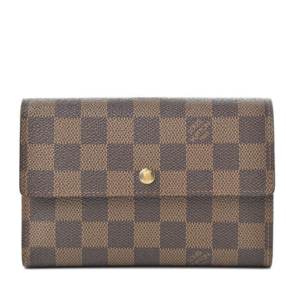 Louis Vuitton Damier Ebene Porte Tresor Etui Papier Wallet 1 of 13