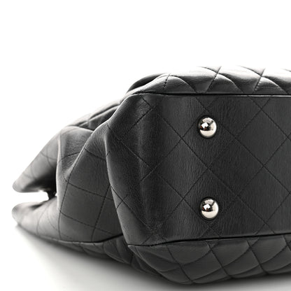 Chanel Calfskin Quilted Flap Tote Black 9 of 10